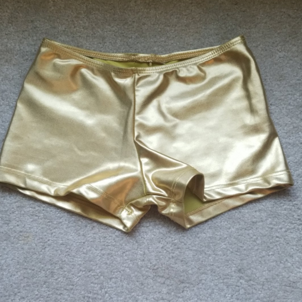 Gold dance shorts